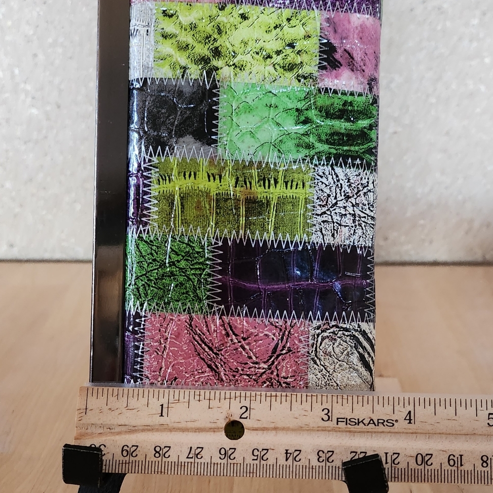 Multicolor Patchwork Style Clutch Style Wallet 3.… - image 7